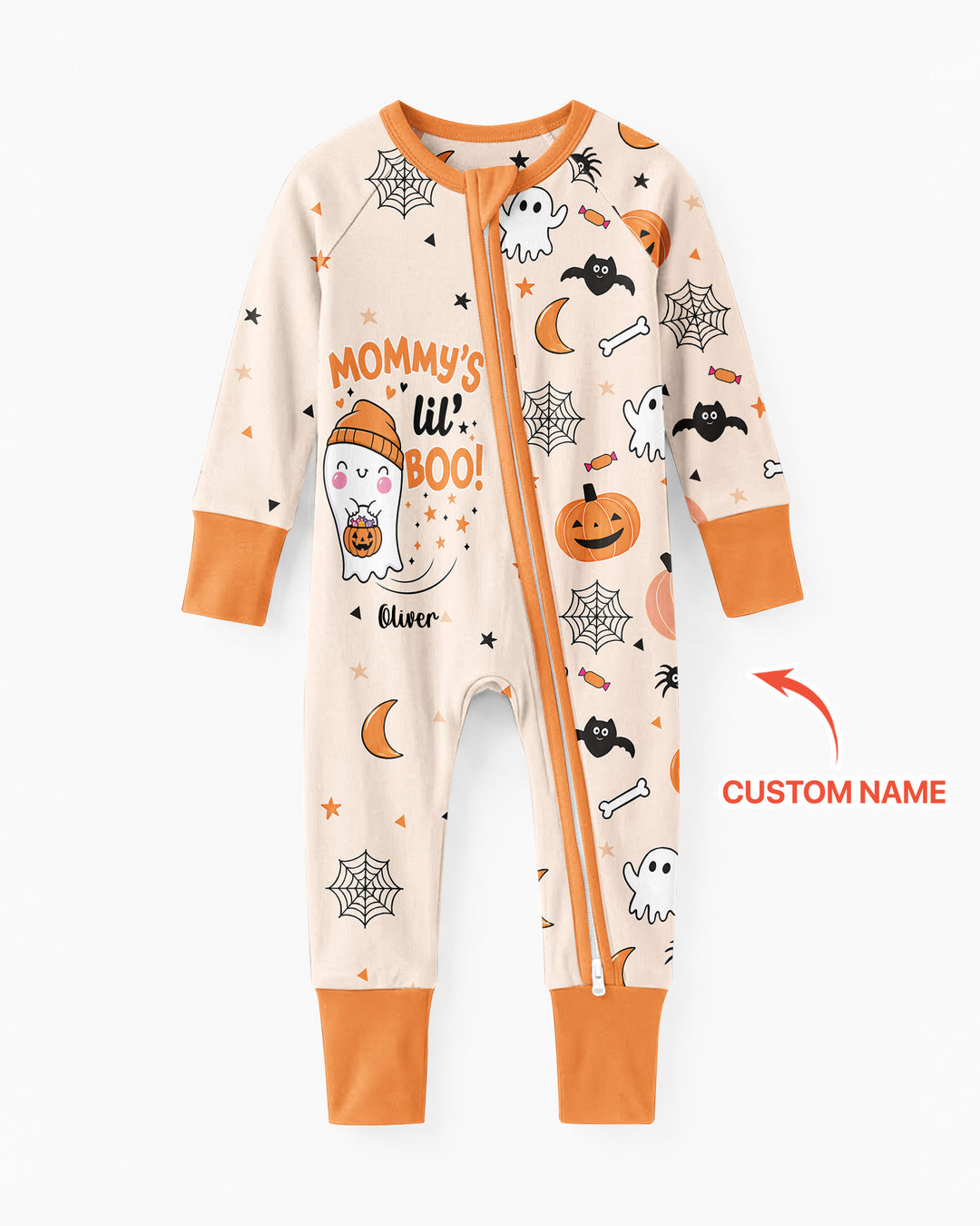 Custom Name Mommy's Lil' Boo Bamboo Convertible Zippy