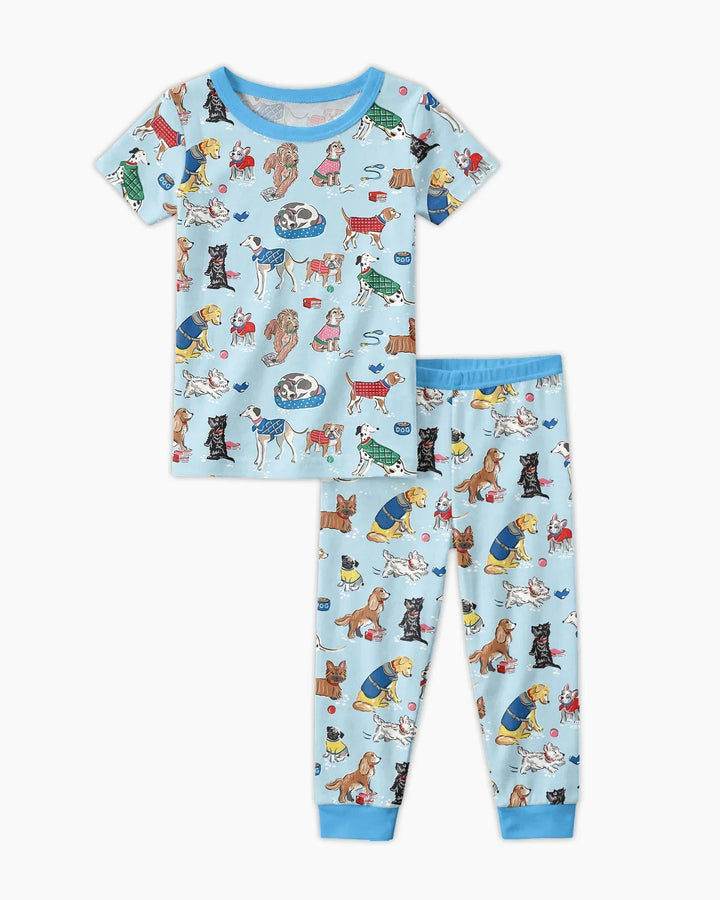 Zweiteiliges, kurzärmliges Pyjama-Set mit Marienkäfern