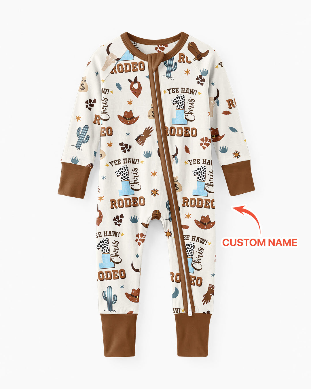 Personalized Cowboy Birthday Rodeo Bamboo Convertible Zippy