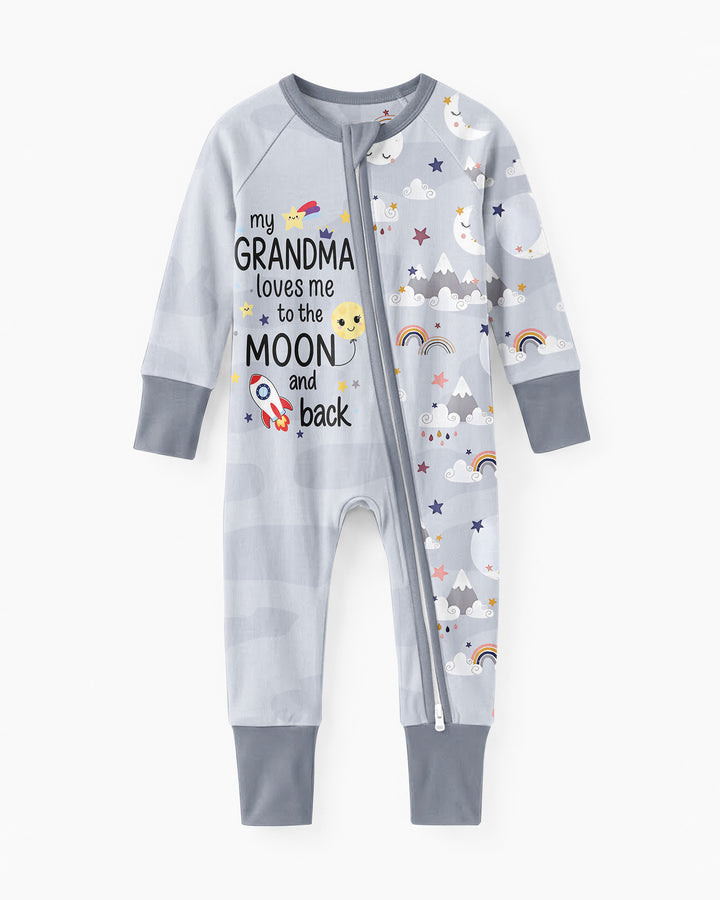 My Grandma Loves Me To The Moon And Back Bamboo Convertible Zippy