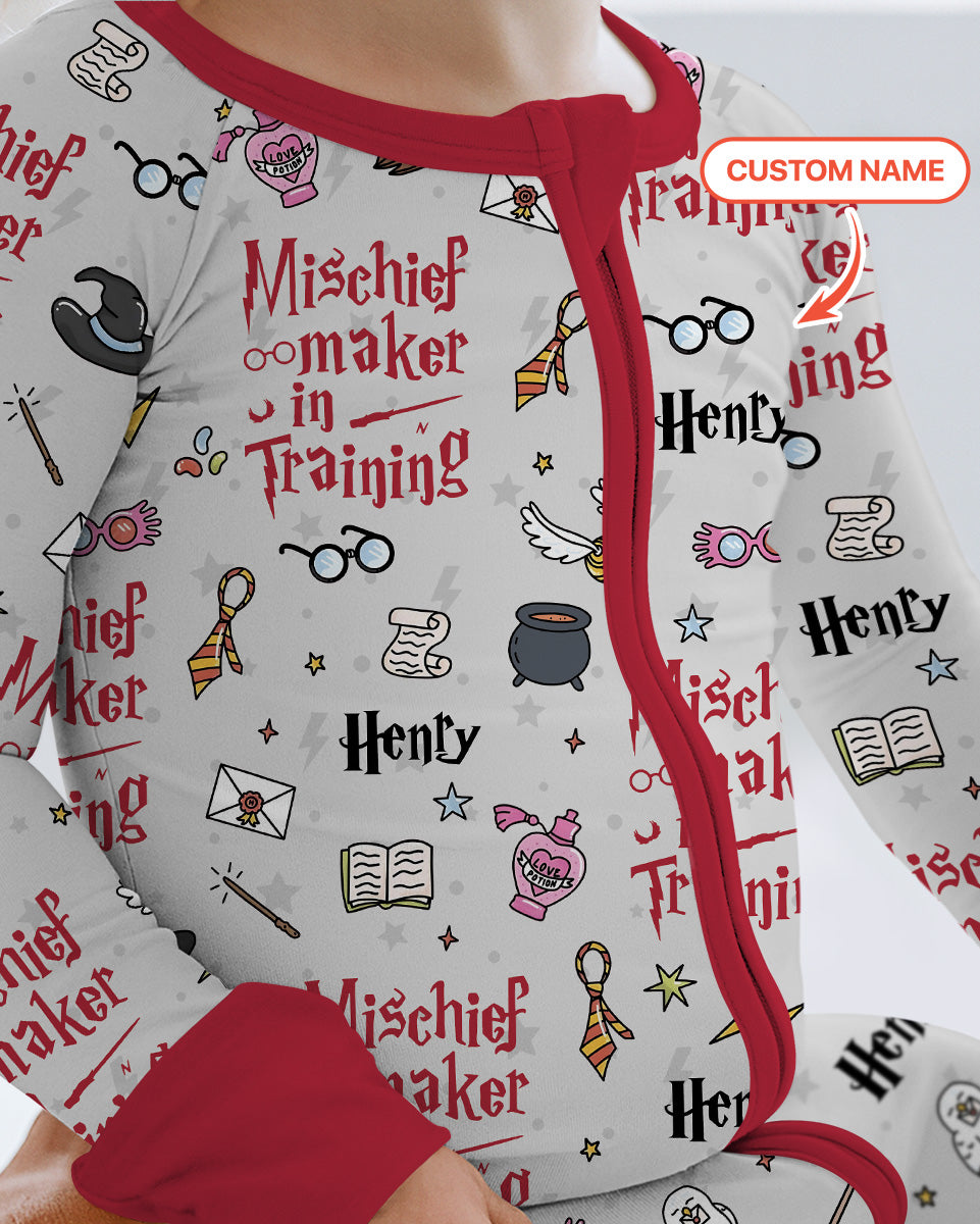 Custom Name Mischief Maker In Training Bamboo Convertible Zippy