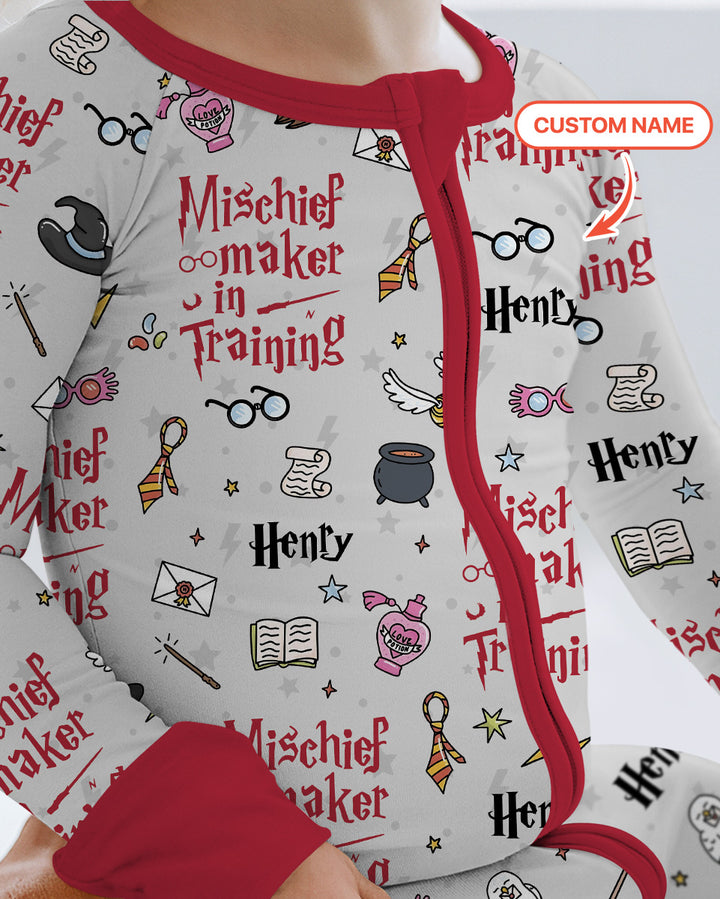 Custom Name Mischief Maker In Training Bamboo Convertible Zippy