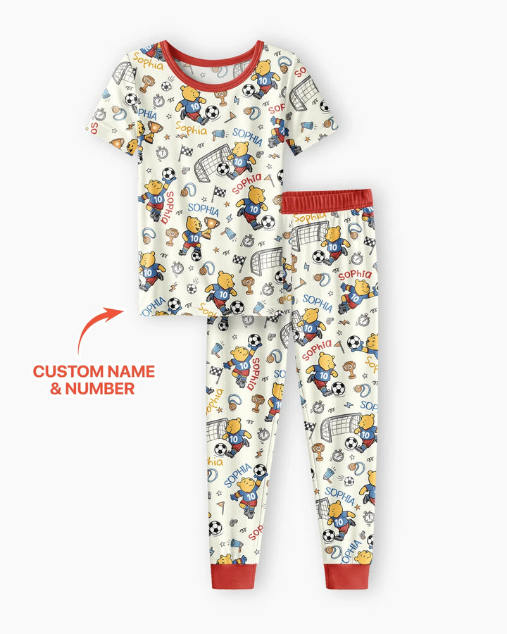 Zweiteiliges, kurzärmliges Pyjama-Set mit Marienkäfern