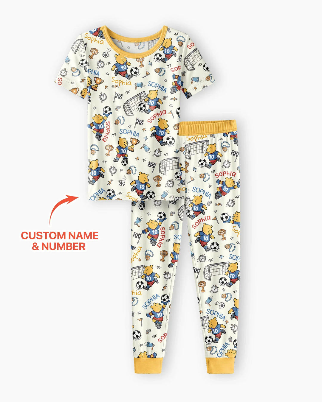 Zweiteiliges, kurzärmliges Pyjama-Set mit Marienkäfern