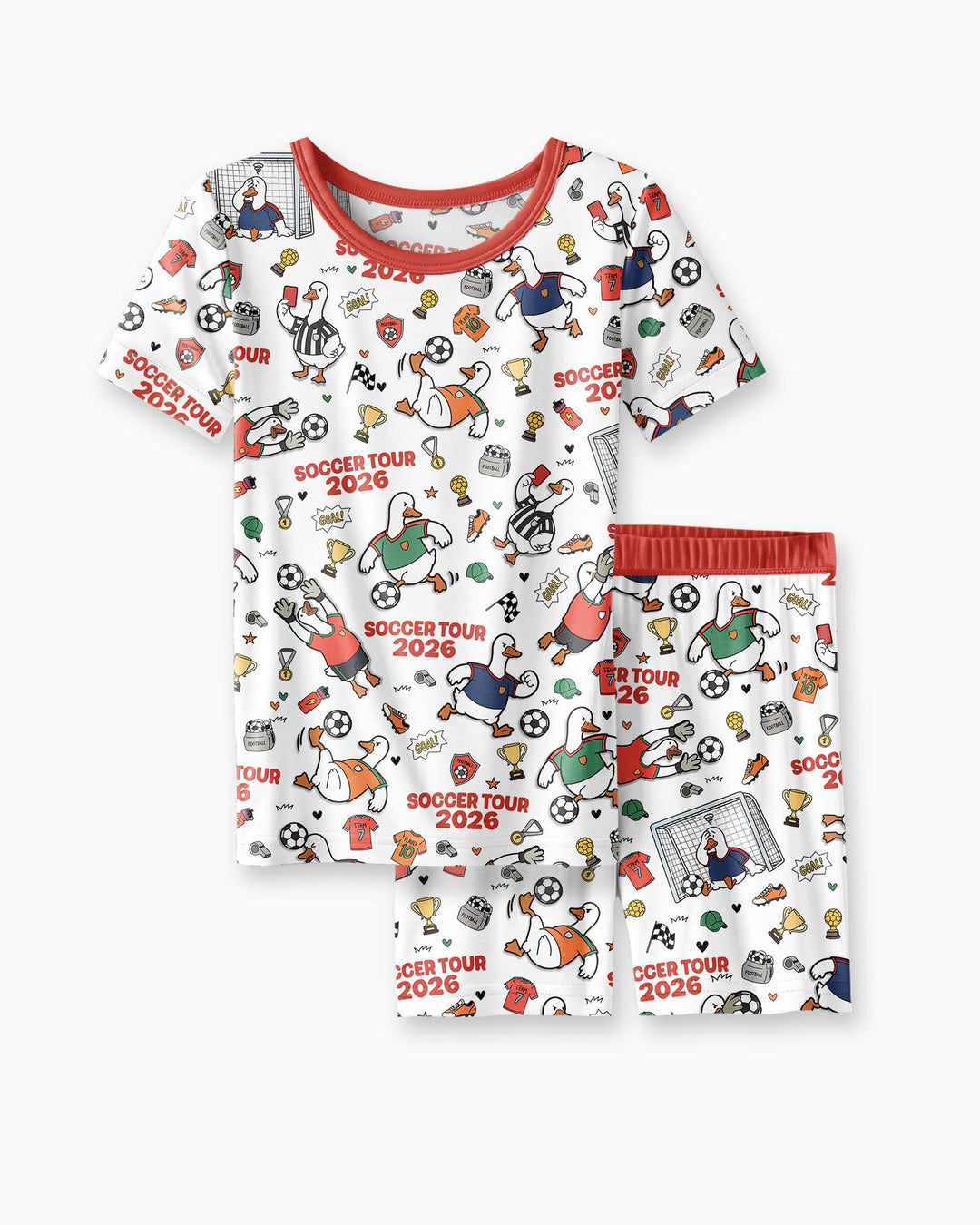 Schlafanzug-Set zweiteilig, kurze Ärmel, kurze Hose, Bambus