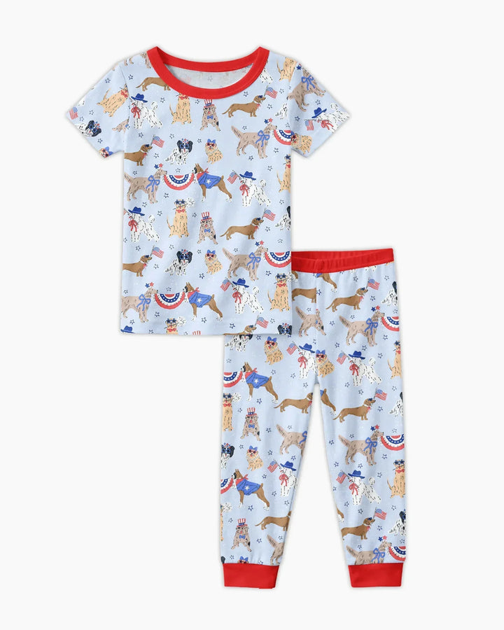 Zweiteiliges, kurzärmliges Pyjama-Set mit Marienkäfern