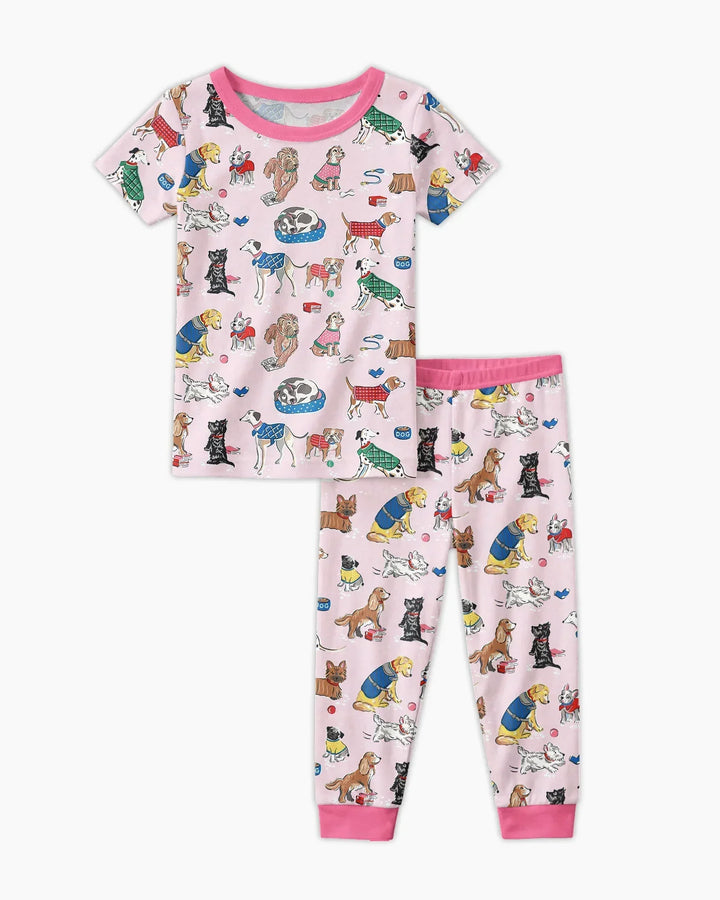 Zweiteiliges, kurzärmliges Pyjama-Set mit Marienkäfern
