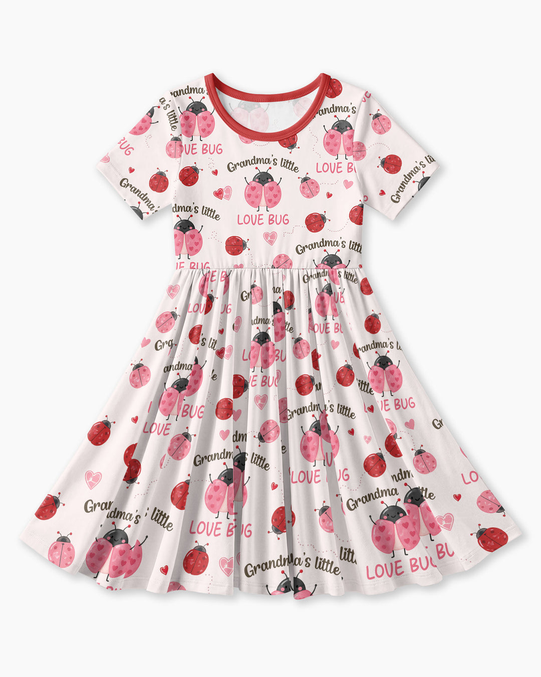 Grandma's Little Love Bug Bamboo Twirl Dress
