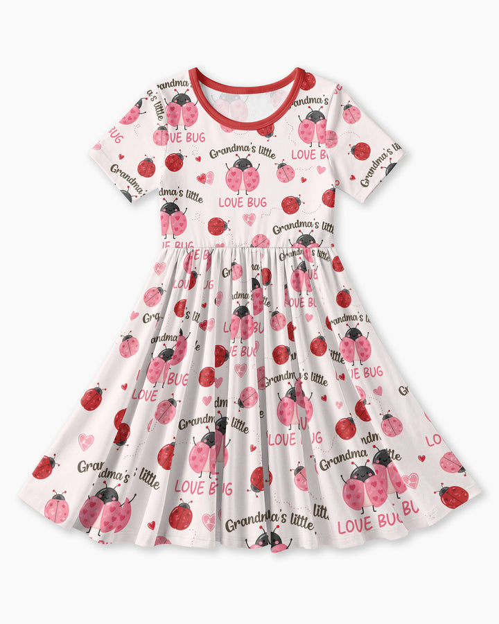 Grandma's Little Love Bug Bamboo Twirl Dress
