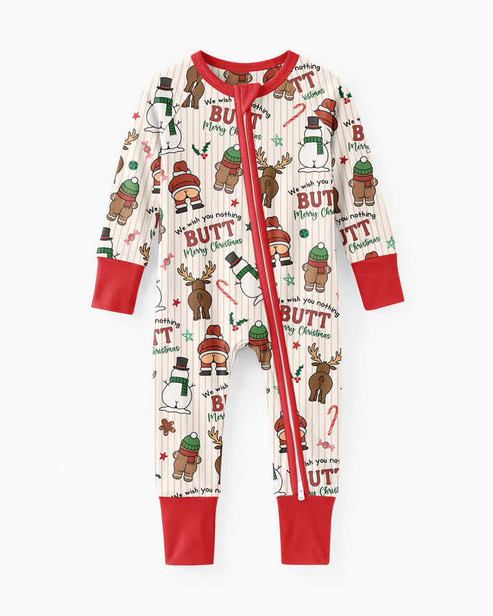 We Wish You Nothing Butt Merry  Bamboo Convertible Zippy