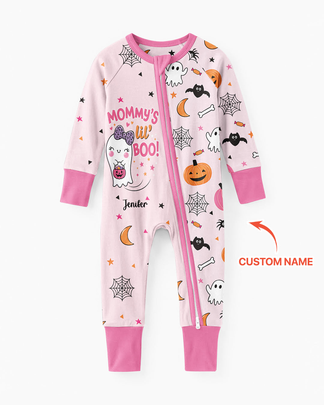 Custom Name Mommy's Lil' Boo Bamboo Convertible Zippy