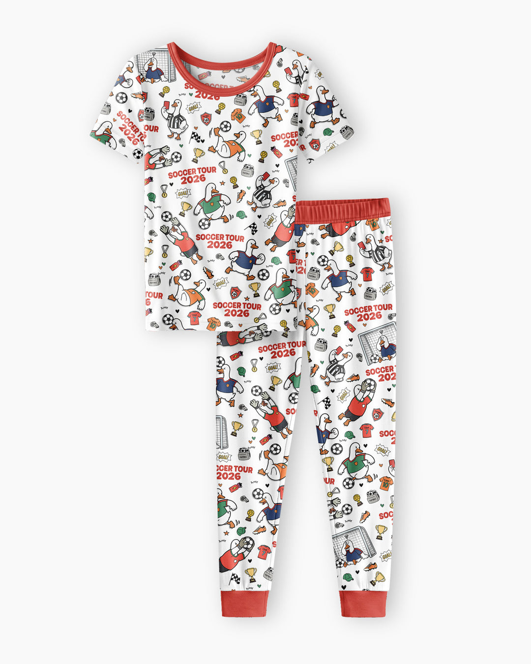 Zweiteiliges, kurzärmliges Pyjama-Set mit Marienkäfern