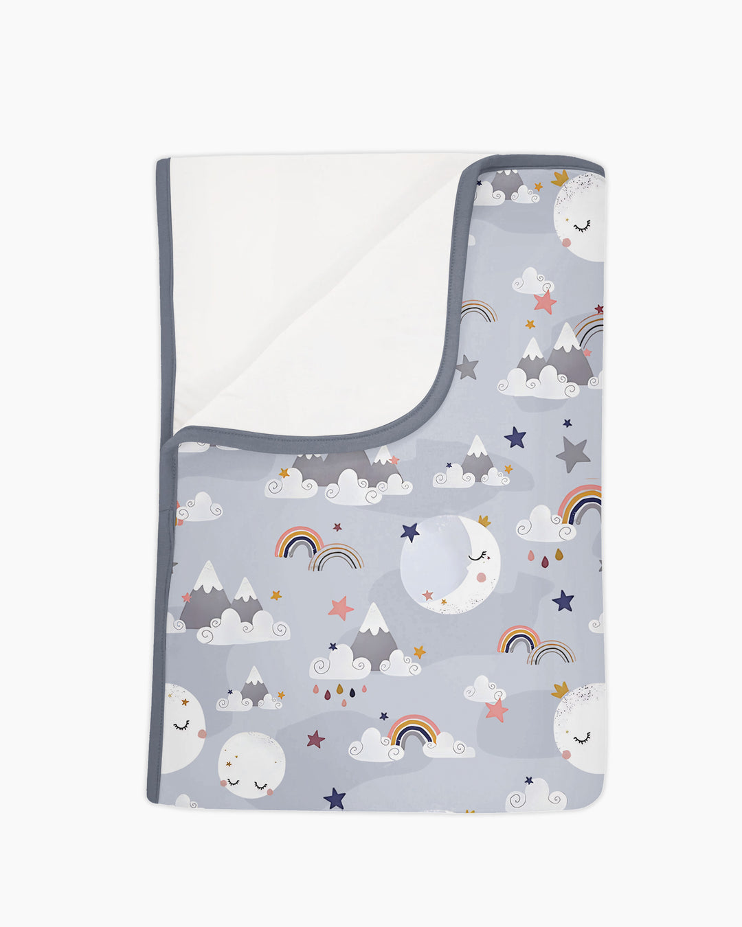 My Grandma Loves Me To The Moon And Back Bamboo Blanket