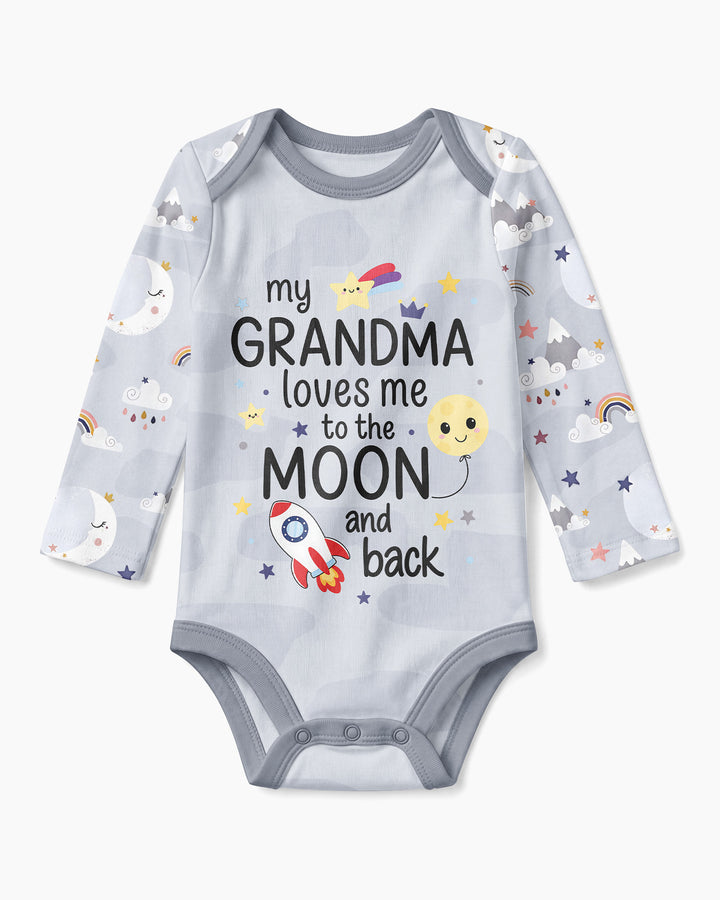 My Grandma Loves Me To The Moon And Back Bamboo Bodysuit