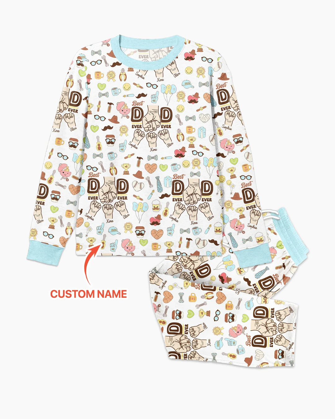Vorlage Benutzerdefiniertes Herren-Pyjama-Set