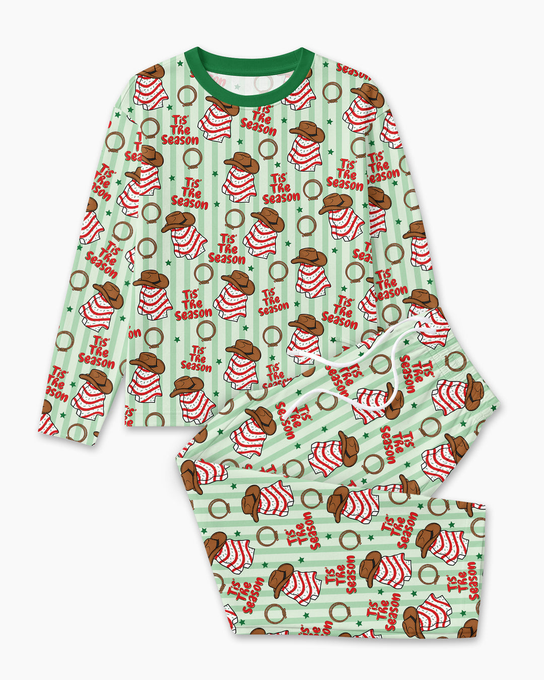 Western Christmas Tis the Season Bamboo Men's Pajama Set