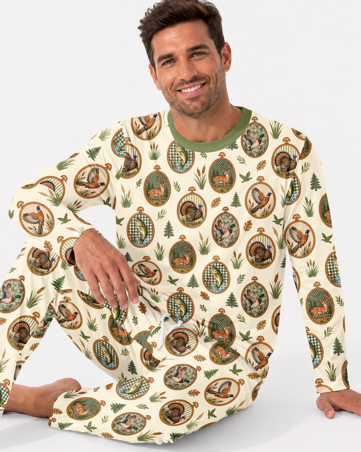 Hunting Season Family Matching Bamboo Men's Pajama Set