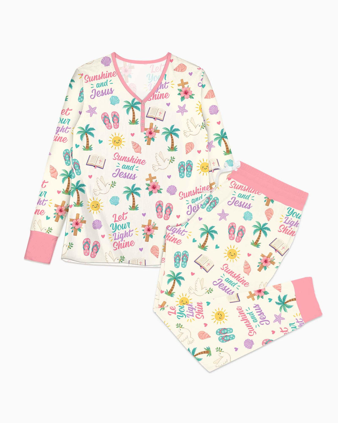 Vorlage Bambus Damen Pyjama Set