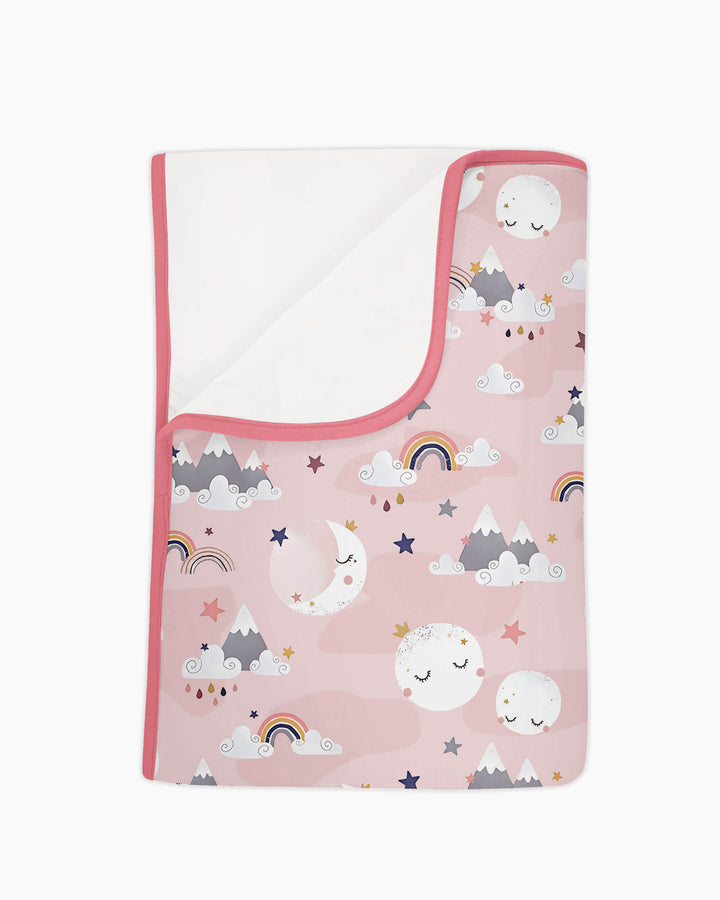 My Grandma Loves Me To The Moon And Back Bamboo Blanket