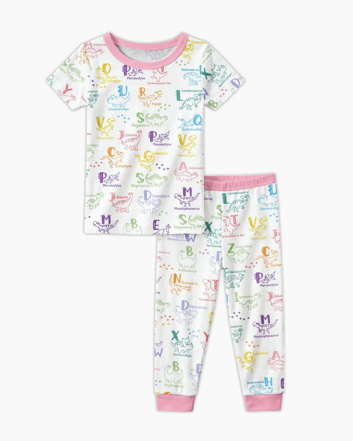 Zweiteiliges, kurzärmliges Pyjama-Set mit Marienkäfern