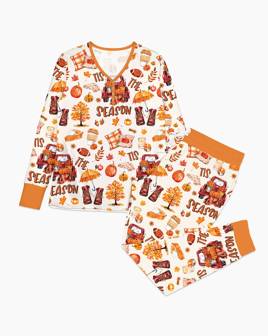 Fall Tis the Season Bamboo Women Pajama Set