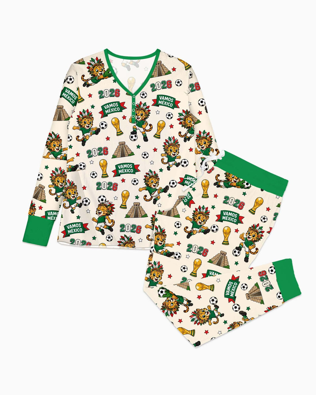 Vorlage Bambus Damen Pyjama Set