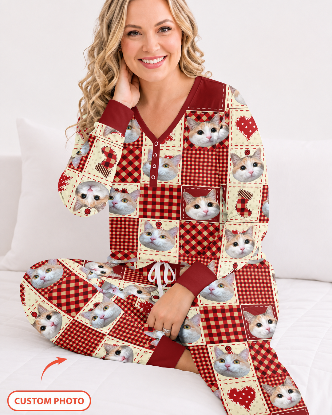 Christmas Ugly Pet Bamboo Women Pajama Set