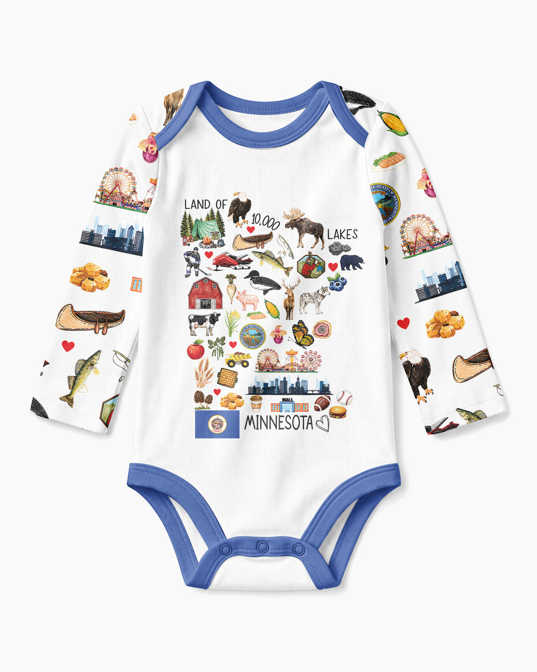 Minnesota Lover Family Matching Bamboo Bodysuit