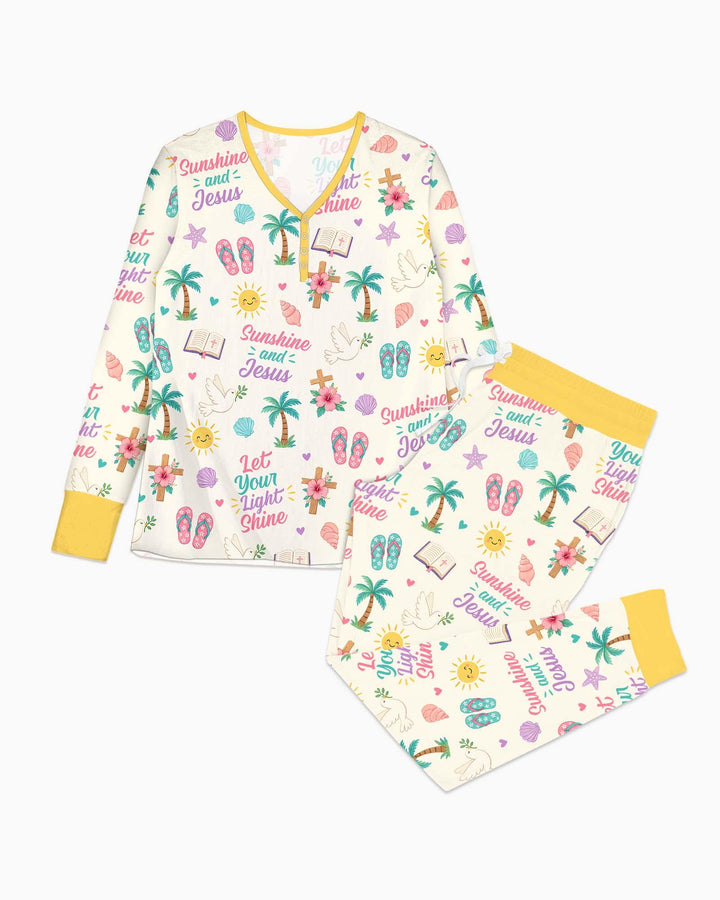 Vorlage Bambus Damen Pyjama Set