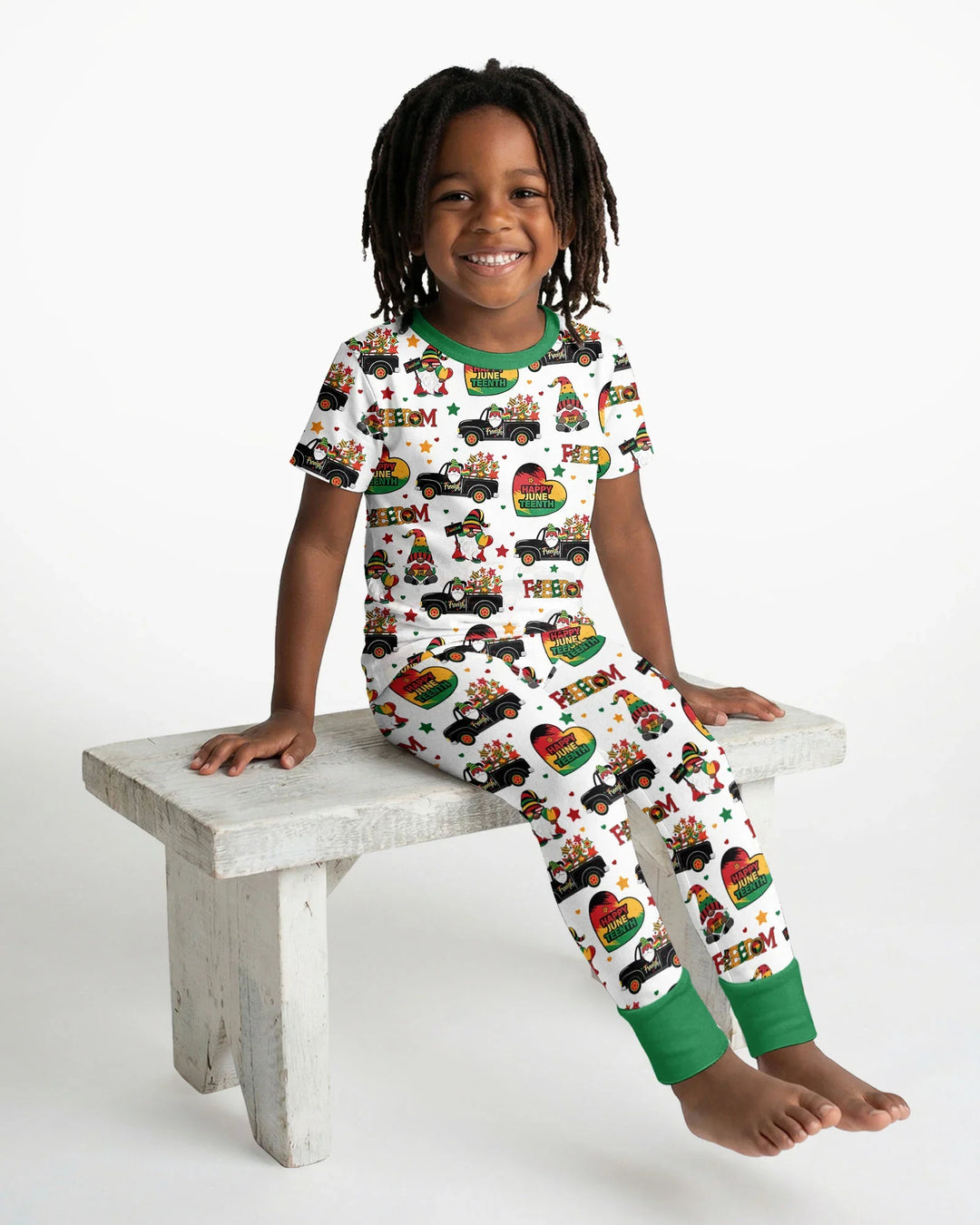 Zweiteiliges, kurzärmliges Pyjama-Set mit Marienkäfern