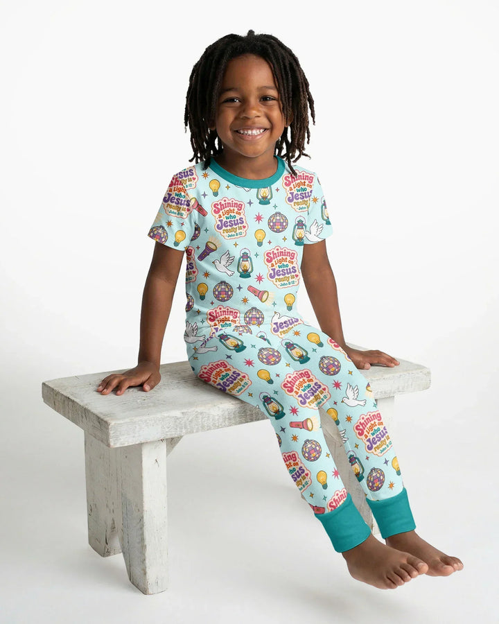 Zweiteiliges, kurzärmliges Pyjama-Set mit Marienkäfern