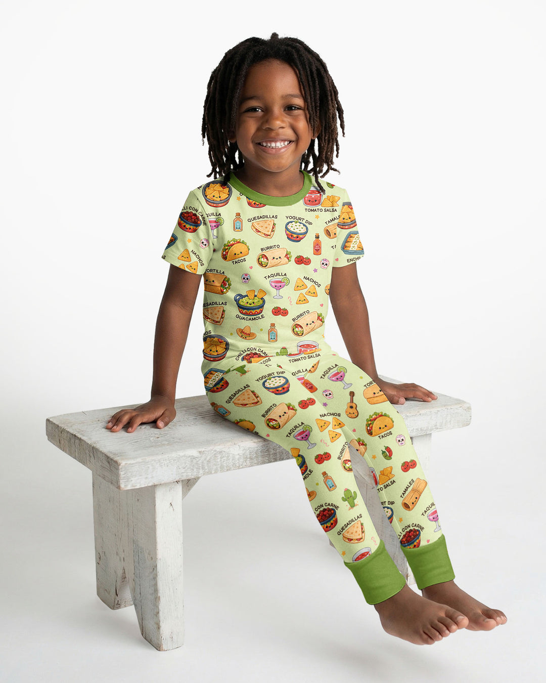 Zweiteiliges, kurzärmliges Pyjama-Set mit Marienkäfern