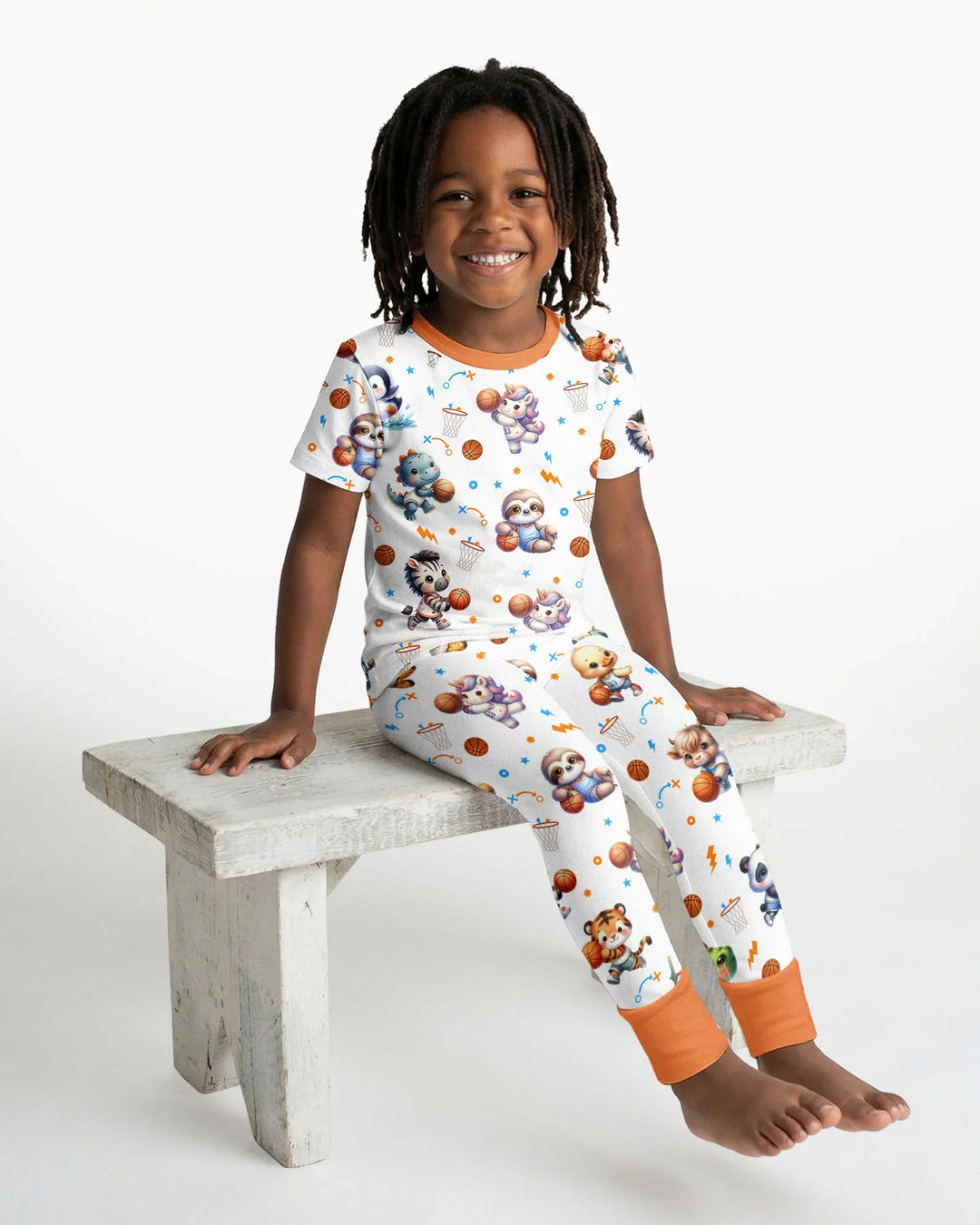 Zweiteiliges, kurzärmliges Pyjama-Set mit Marienkäfern