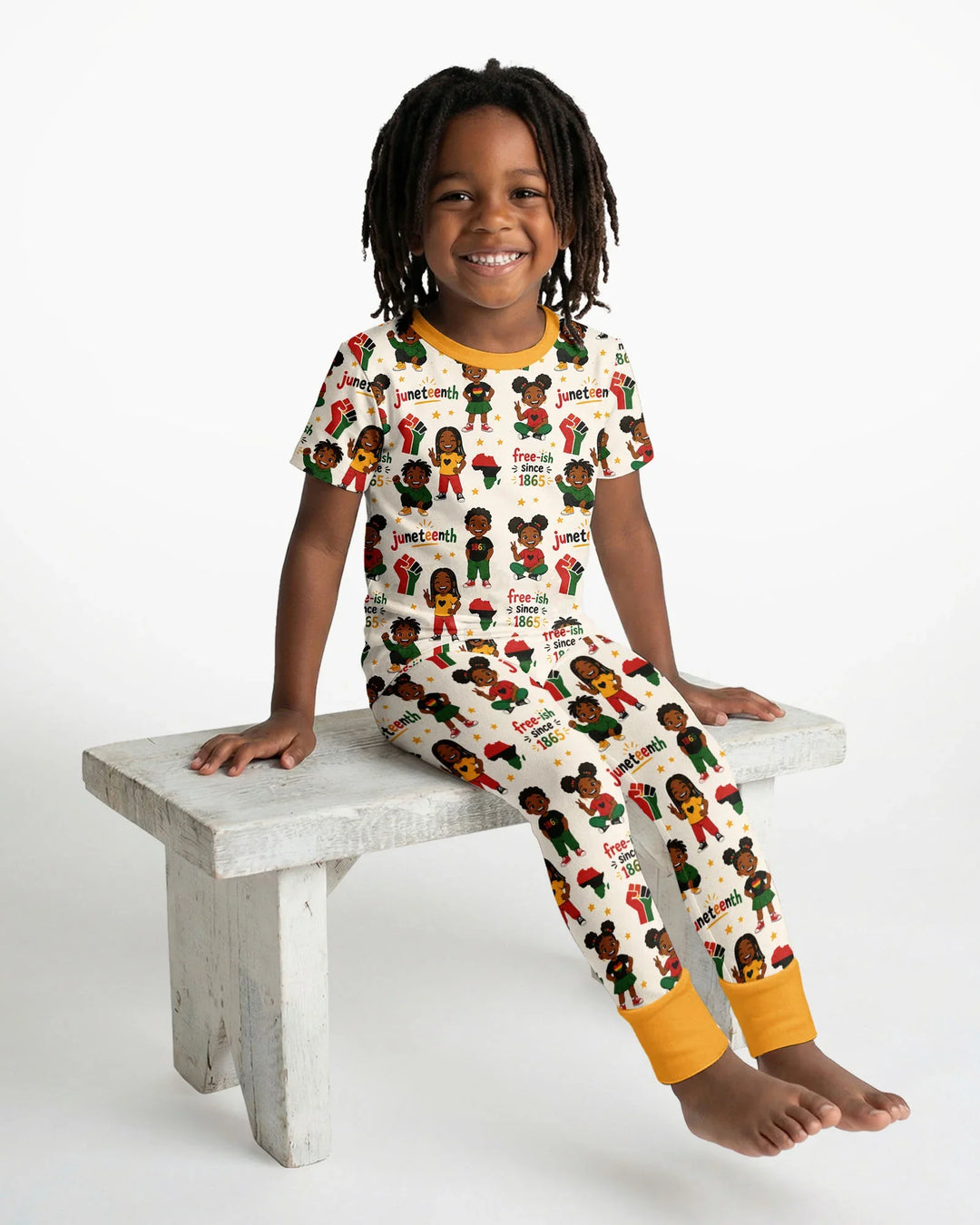 Zweiteiliges, kurzärmliges Pyjama-Set mit Marienkäfern