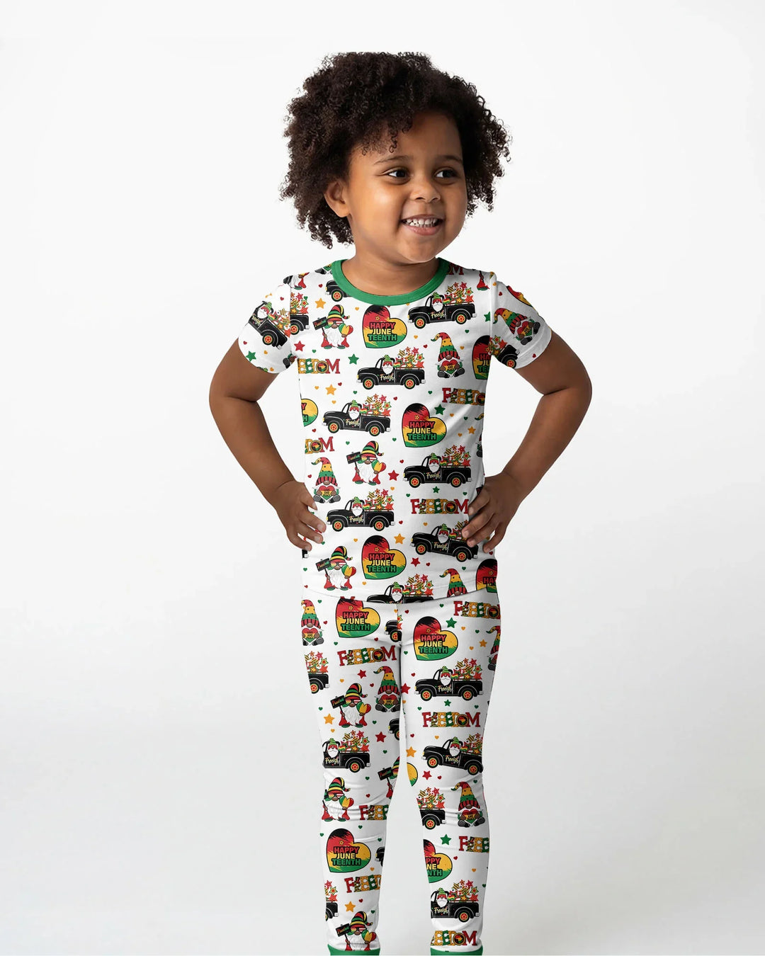 Zweiteiliges, kurzärmliges Pyjama-Set mit Marienkäfern