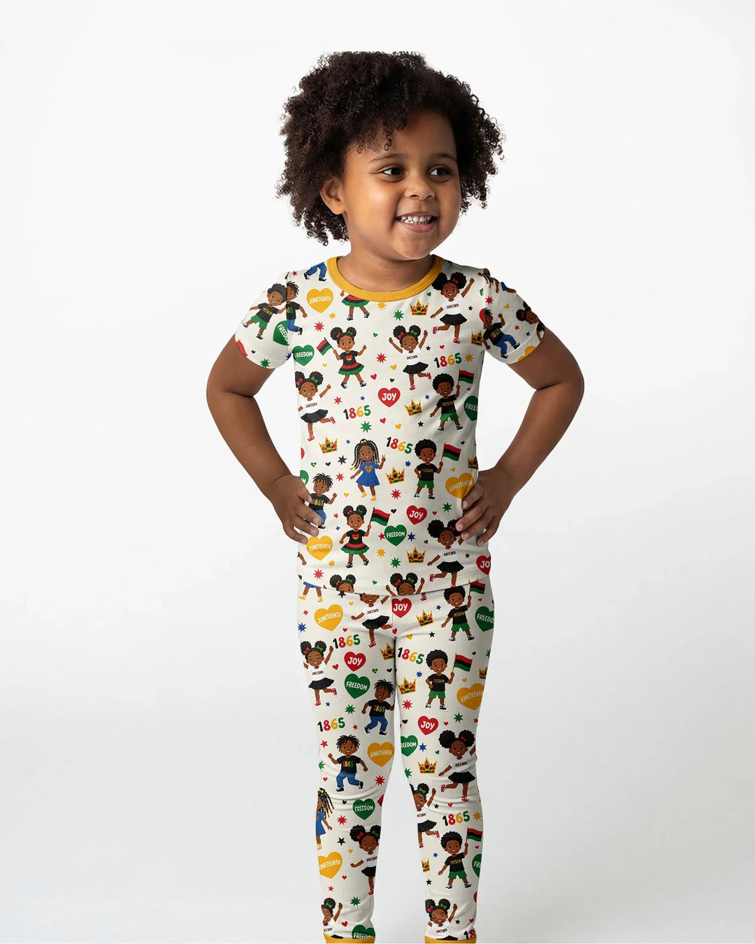 Zweiteiliges, kurzärmliges Pyjama-Set mit Marienkäfern