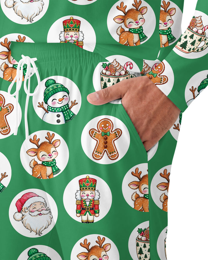 Distressed Holiday Bamboo Men's Pajama Set