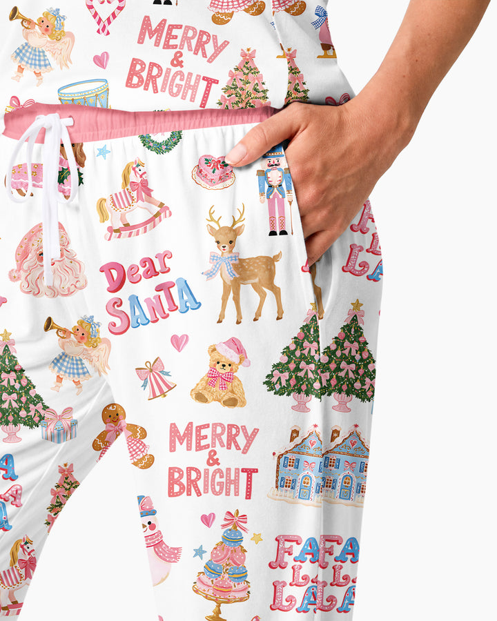 Falala Christmas Bamboo Women Pajama Set