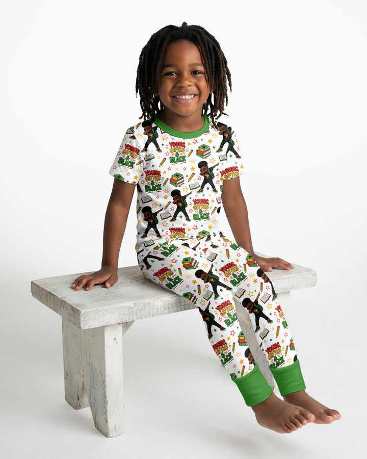Zweiteiliges, kurzärmliges Pyjama-Set mit Marienkäfern