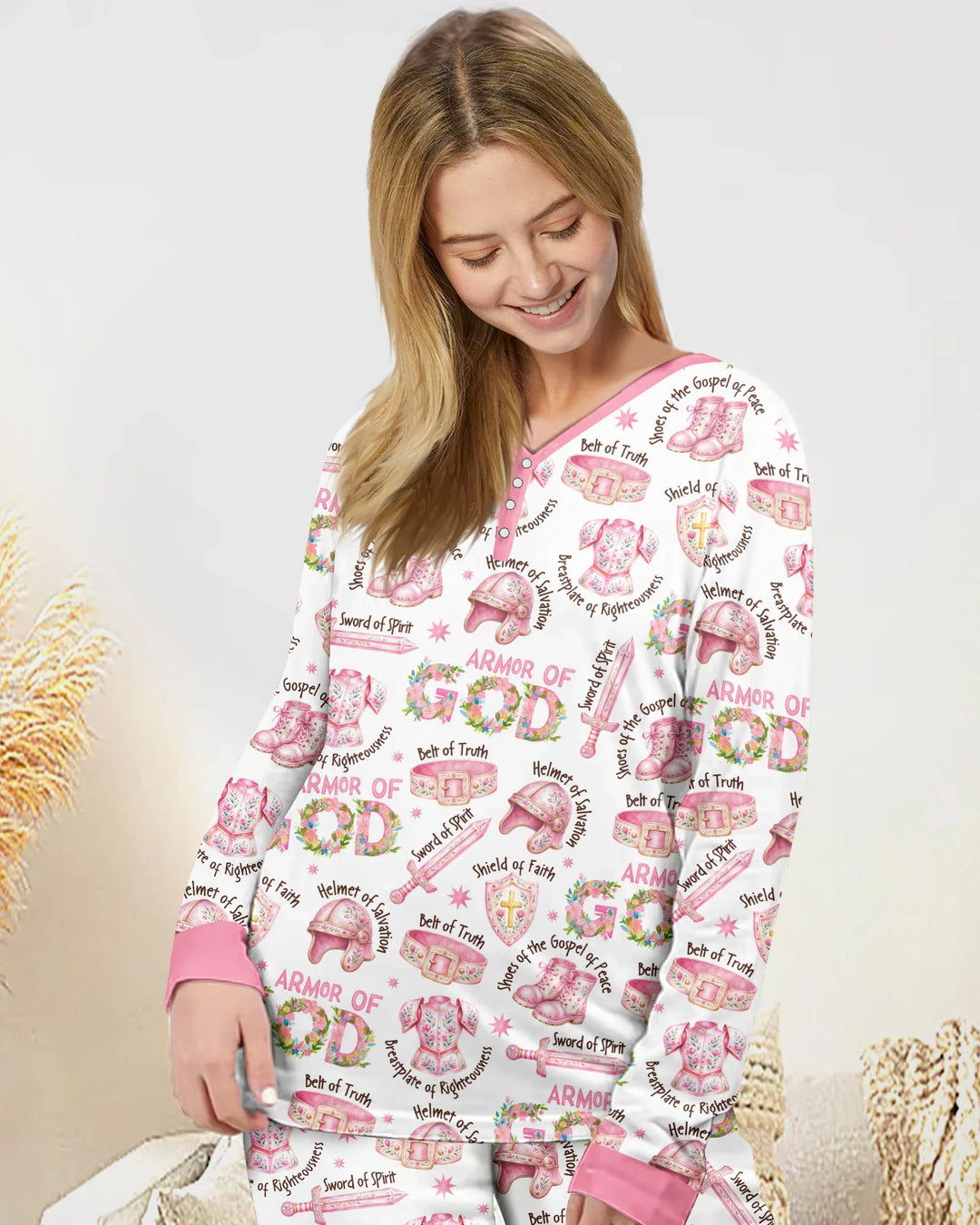 Ganzkörperpanzer Gottes Bambus-Damen-Pyjama-Set