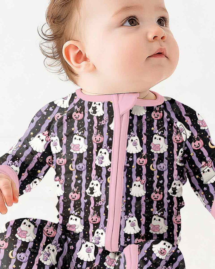 Cute Ghost Halloween Bamboo Convertible Zippy