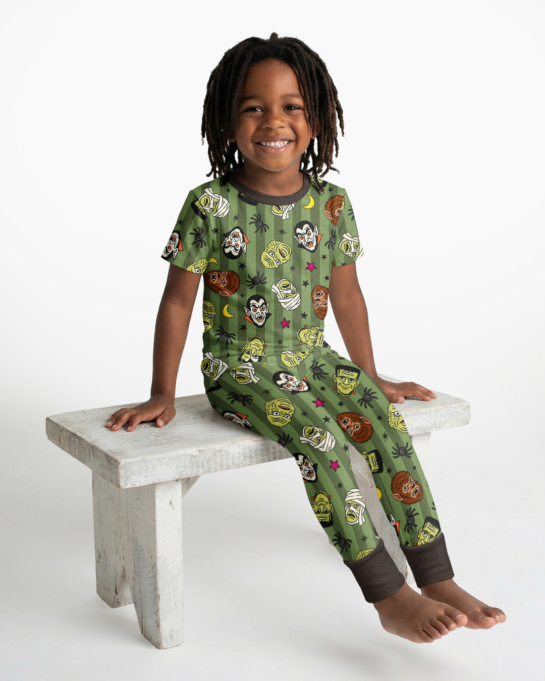 Zweiteiliges, kurzärmliges Pyjama-Set mit Marienkäfern