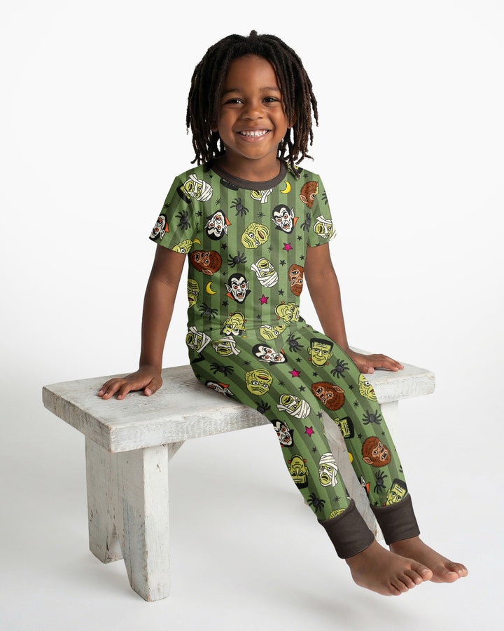 Zweiteiliges, kurzärmliges Pyjama-Set mit Marienkäfern
