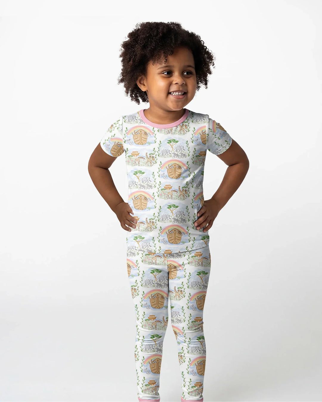 Zweiteiliges, kurzärmliges Pyjama-Set mit Marienkäfern