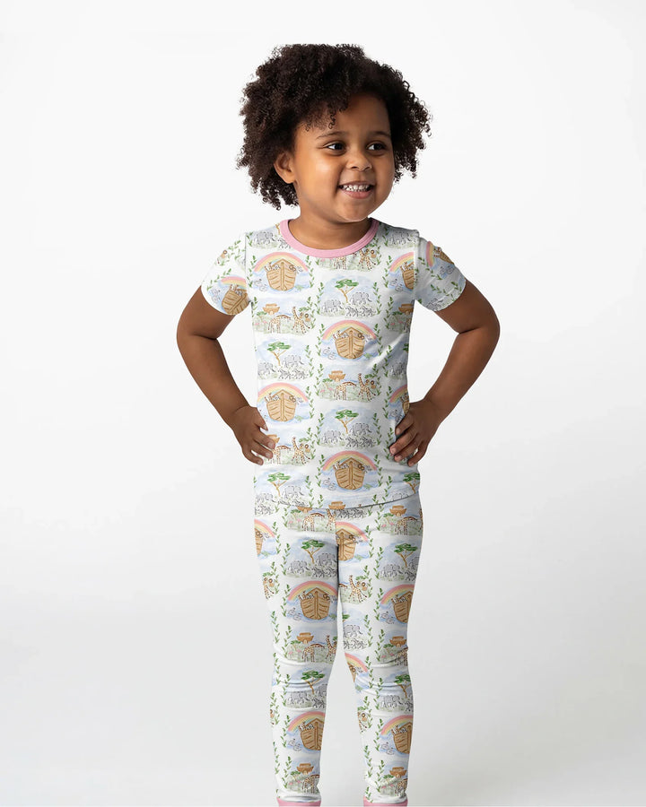 Zweiteiliges, kurzärmliges Pyjama-Set mit Marienkäfern
