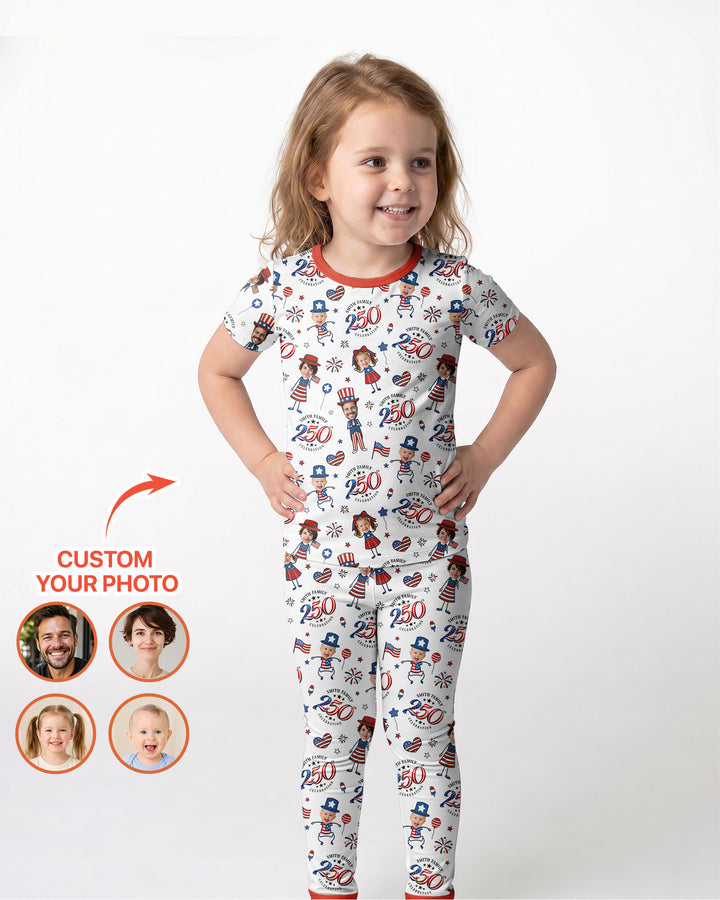 Zweiteiliges, kurzärmliges Pyjama-Set mit Marienkäfern
