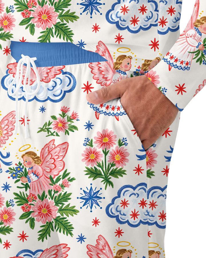 Angel Christmas Bamboo Men's Pajama Set
