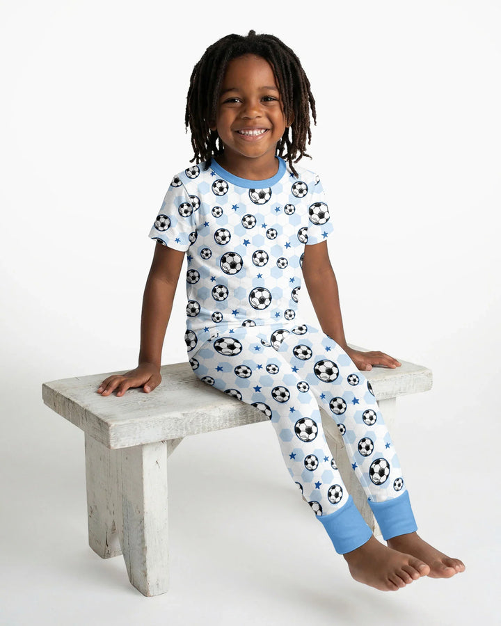 Zweiteiliges, kurzärmliges Pyjama-Set mit Marienkäfern