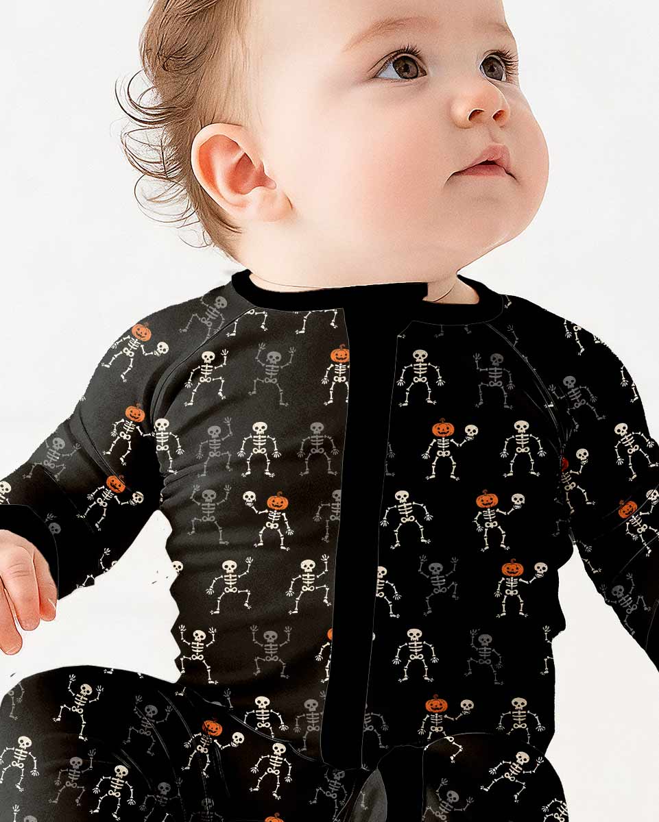 Halloween Dancing Skeleton Bamboo Convertible Zippy