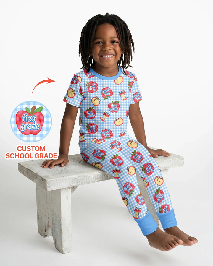 Zweiteiliges, kurzärmliges Pyjama-Set mit Marienkäfern